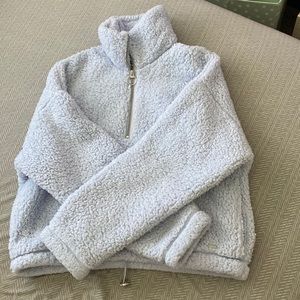 Hollister size medium quarter zip up blue